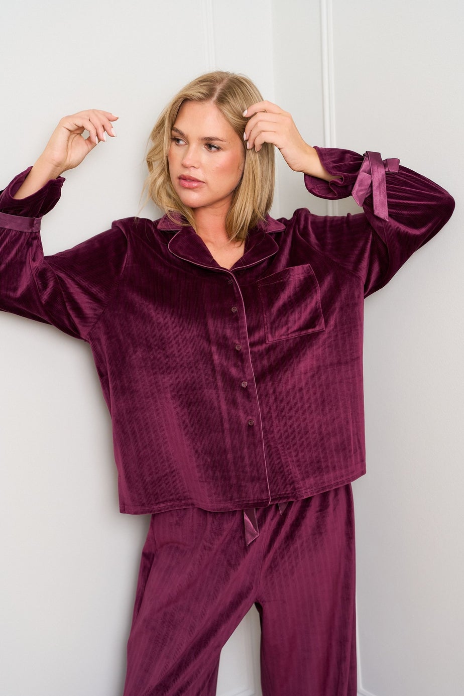 JimJam Burgundy Revere Pyjama