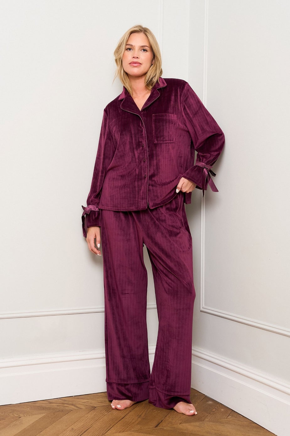 JimJam Burgundy Revere Pyjama