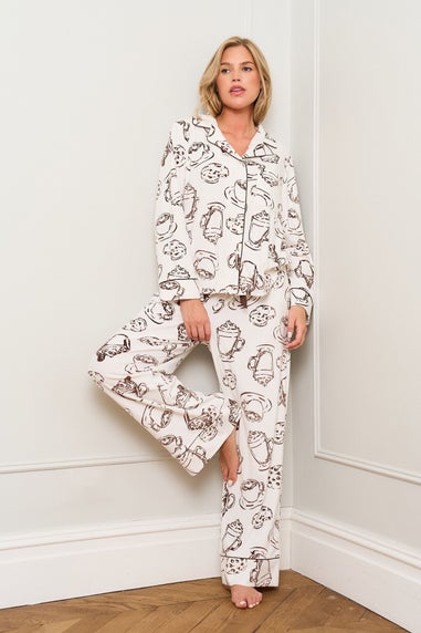 JimJam Chocolate Printed Coffee Pyjama