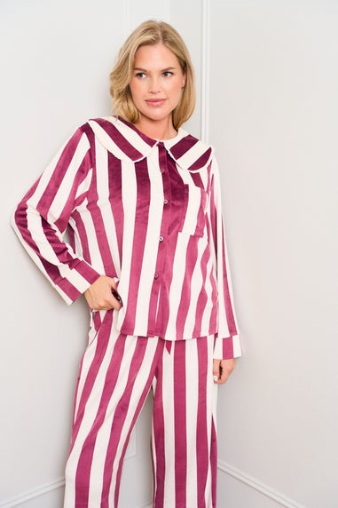 JimJam Burgundy Stripe Stripe Pyjamas