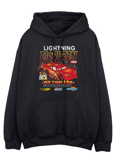 Disney Cars Lightning McQueen No Time Black Graphic Hoodie