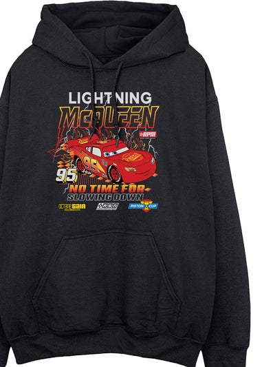 Disney Cars Lightning McQueen No Time Black Graphic Hoodie