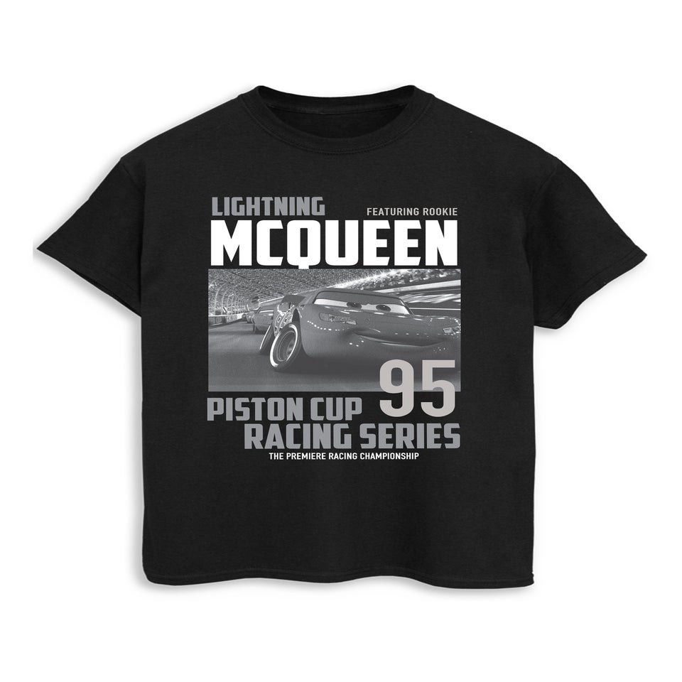 Disney Cars Lightning McQueen Mono Black Graphic T-Shirt