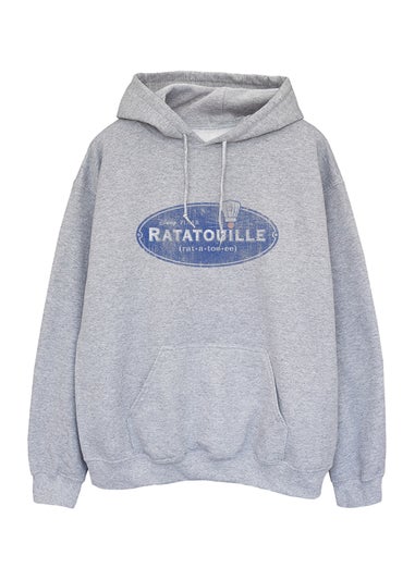 Disney Ratatouille Logo Grey Graphic Hoodie