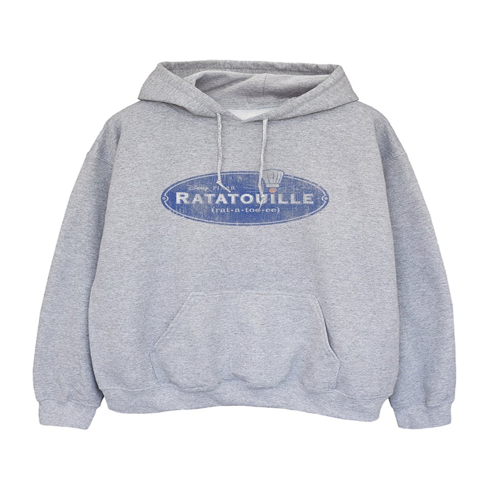 Disney Ratatouille Logo Grey Graphic Hoodie