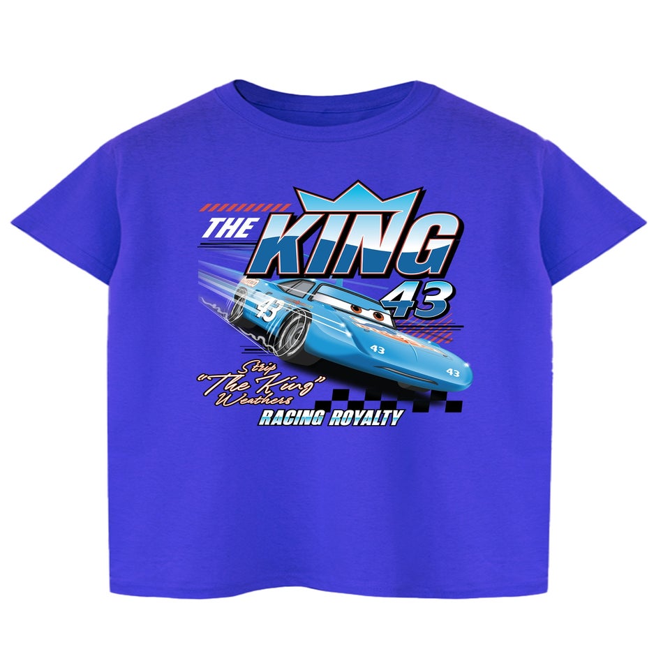 Disney Cars The King Royal Blue Graphic T-Shirt