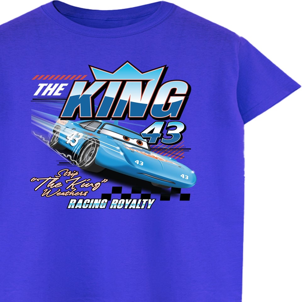 Disney Cars The King Royal Blue Graphic T-Shirt