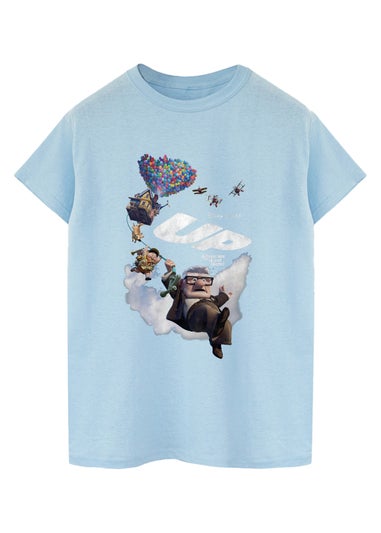 Disney Up House Balloons Baby Blue Graphic T-Shirt