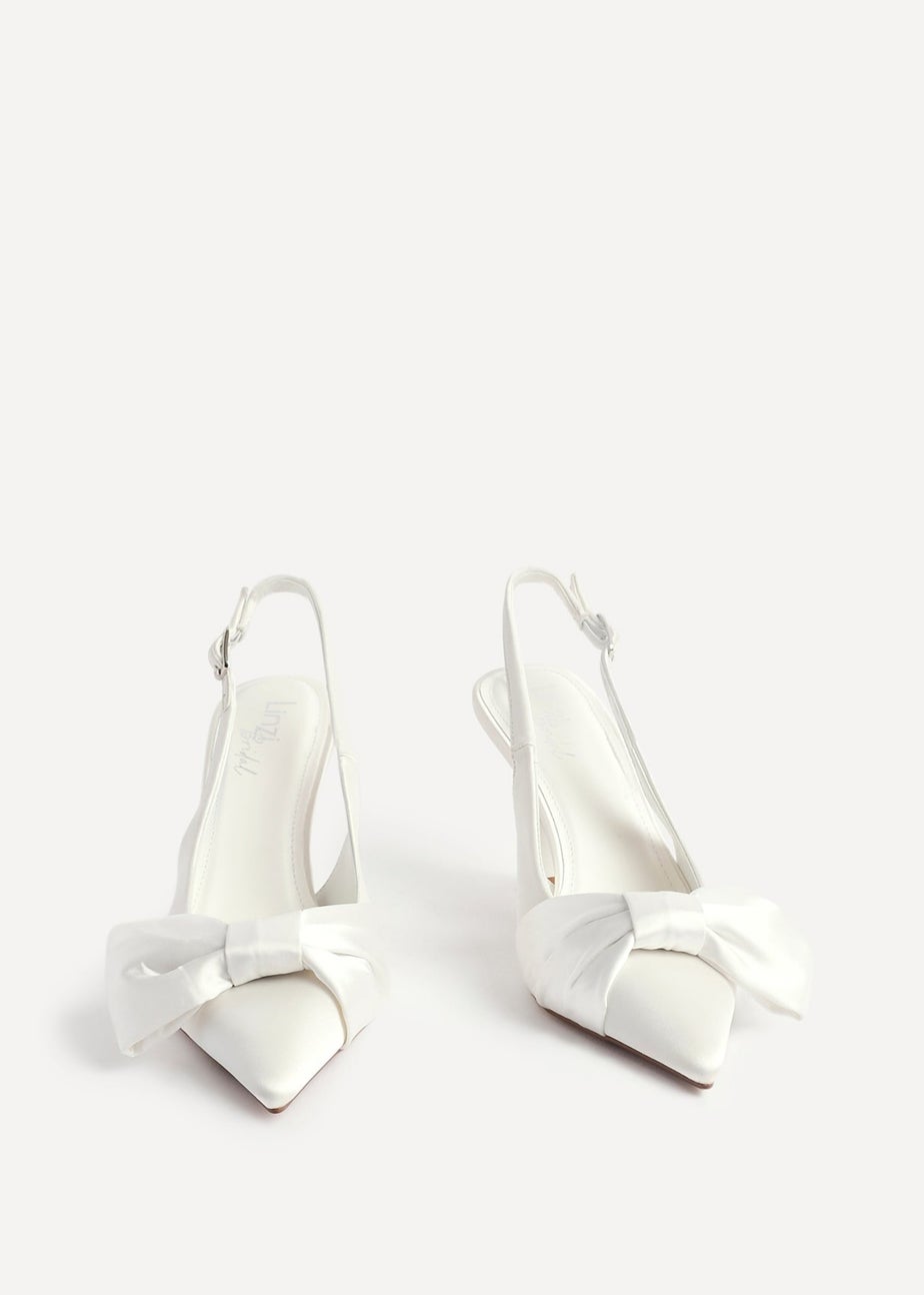Linzi Always Ivory Satin Court Heels