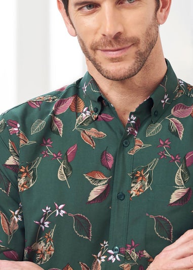 Cotton Traders Everglade Short Sleeve Soft Touch Print Shirt