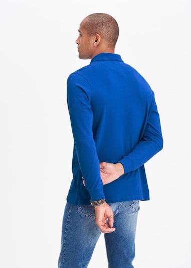 Cotton Traders Neptune Long Sleeve Polo Shirt