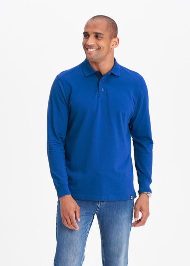 Cotton Traders Neptune Long Sleeve Polo Shirt