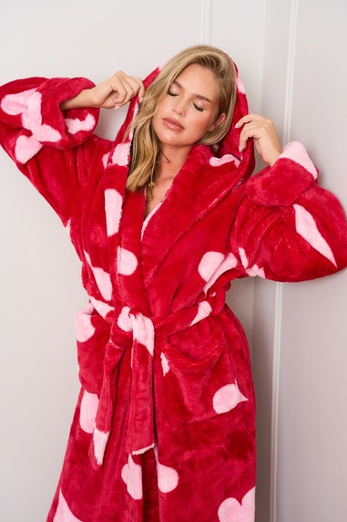 JimJam Pink Heart Dressing Gown
