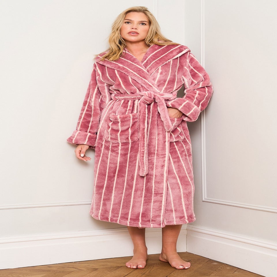 JimJam Lilac Stripe Dressing Gown