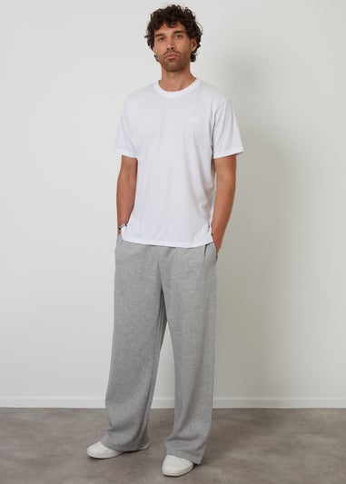 Threadbare Light Grey Wide Leg Joggers