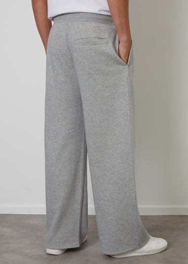 Threadbare Light Grey Wide Leg Joggers