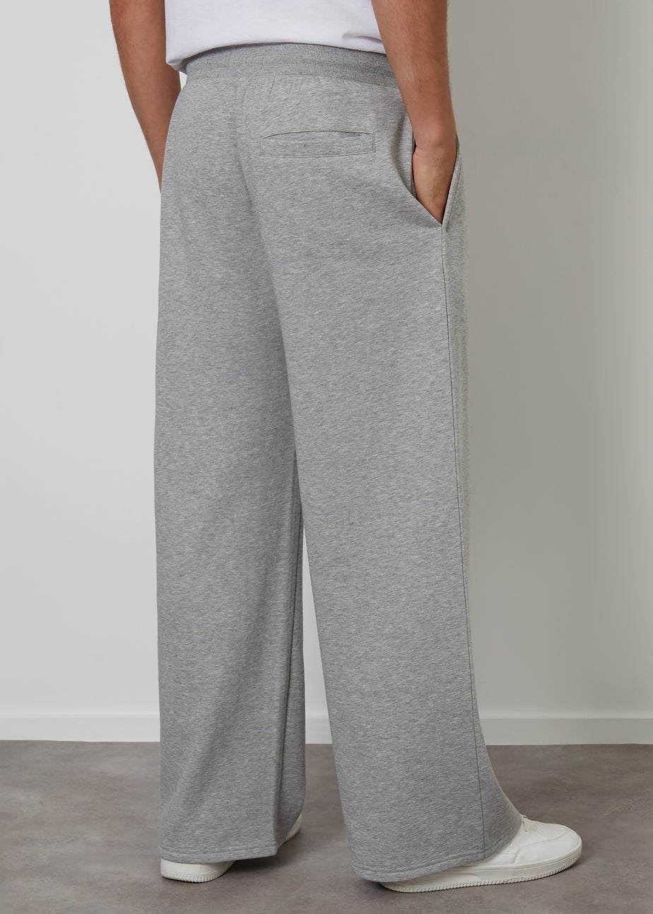 Threadbare Light Grey Wide Leg Joggers