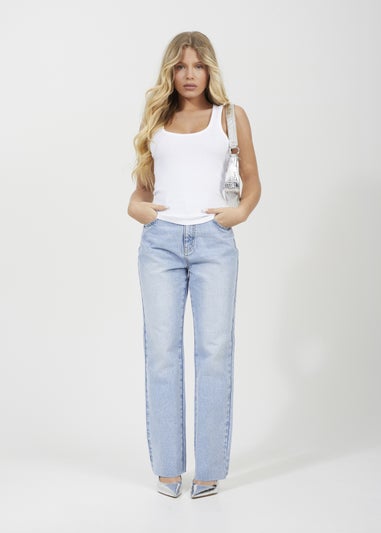 Brave Soul Blue Straight Leg Jeans