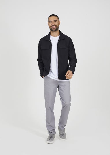 Brave Soul Black Patch Pocket Shacket