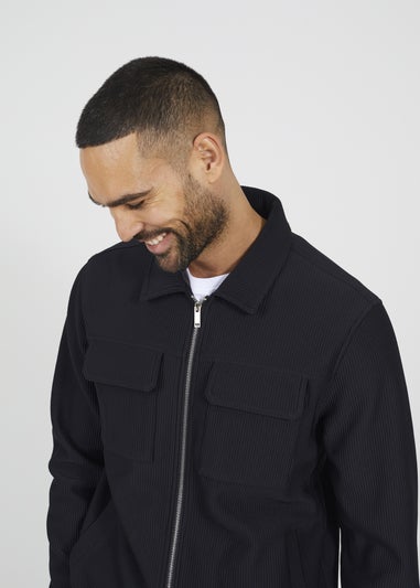 Brave Soul Black Patch Pocket Shacket