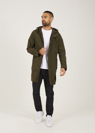 Brave Soul Khaki Lightweight Hooded Parka Jacket