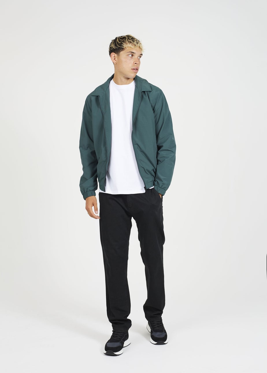 Brave Soul Green Lightweight Harrington Style Jacket