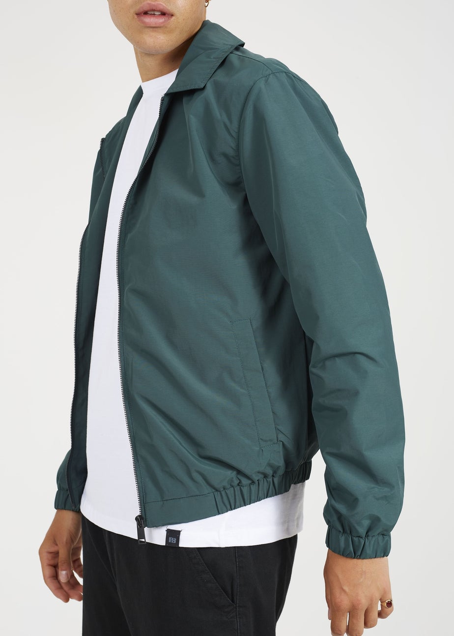 Brave Soul Green Lightweight Harrington Style Jacket