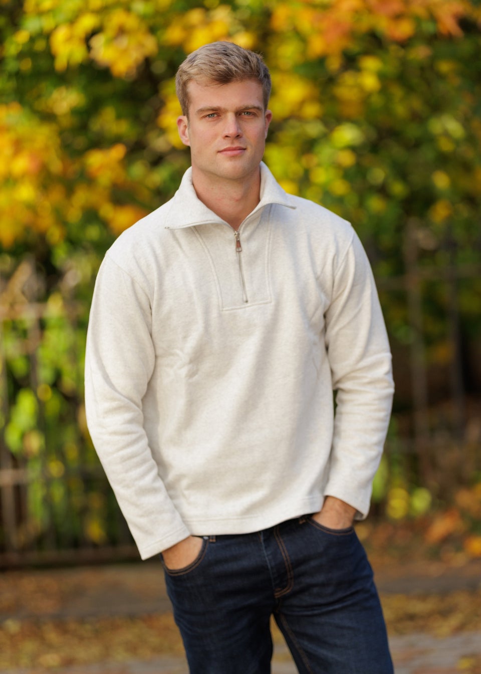 Brave Soul Natural High Funnel Neck 1/4 Zip Sweatshirt