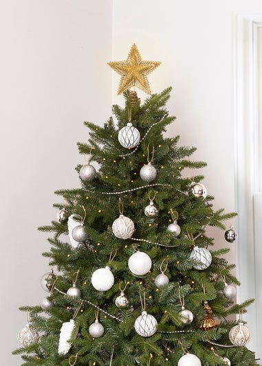 Charles Bentley Green 6ft Faux Nordic Spruce Hinged Christmas Tree