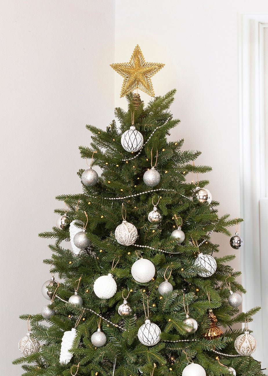 Charles Bentley Green 6ft Faux Nordic Spruce Hinged Christmas Tree