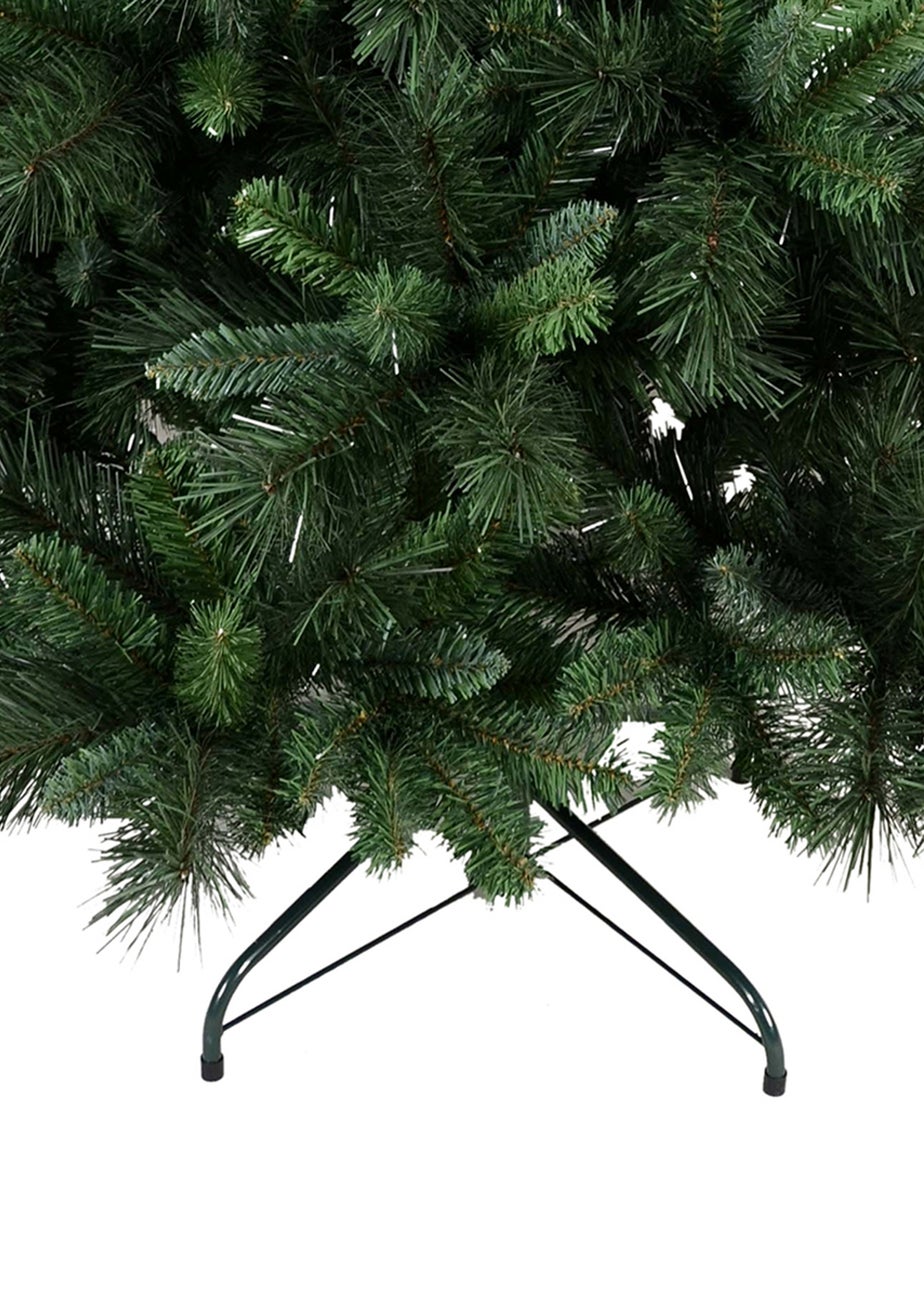 Charles Bentley Green 6ft Faux Nordic Spruce Hinged Christmas Tree