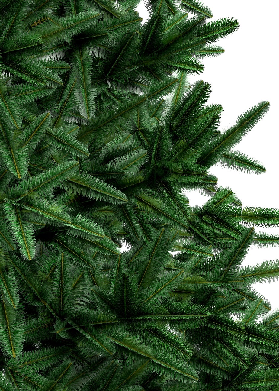 Charles Bentley Green Luxury 7ft Faux Nordic Spruce Hinged Christmas Tree