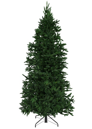 Charles Bentley Green Luxury 7ft Slimline Faux Nordic Spruce Hinged Christmas Tree