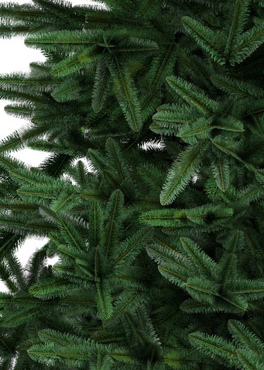 Charles Bentley Green Luxury 7ft Slimline Faux Nordic Spruce Hinged Christmas Tree