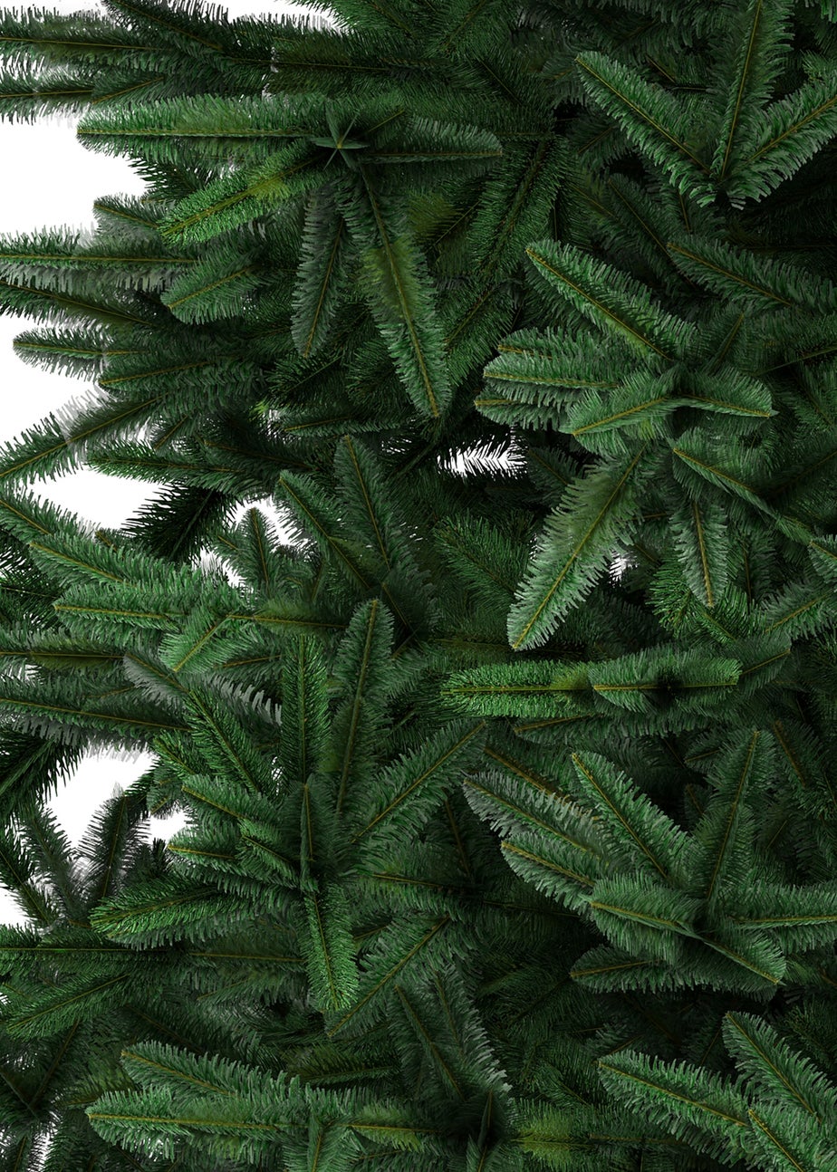 Charles Bentley Green Luxury 7ft Slimline Faux Nordic Spruce Hinged Christmas Tree