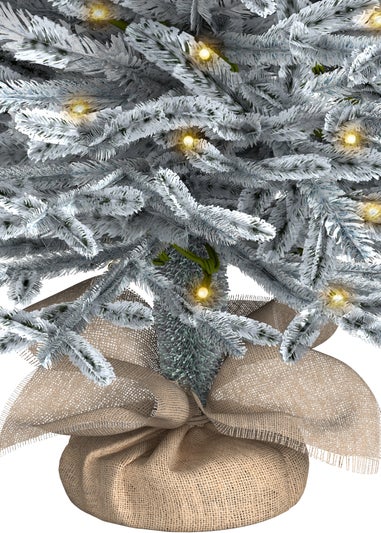 Charles Bentley Green Luxury 3ft Pre-Lit Faux Snowy Christmas Tree