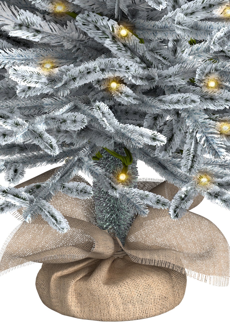 Charles Bentley Green Luxury 3ft Pre-Lit Faux Snowy Christmas Tree