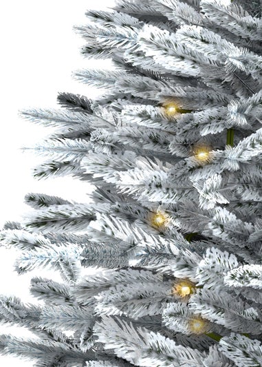 Charles Bentley Green Luxury 3ft Pre-Lit Faux Snowy Christmas Tree