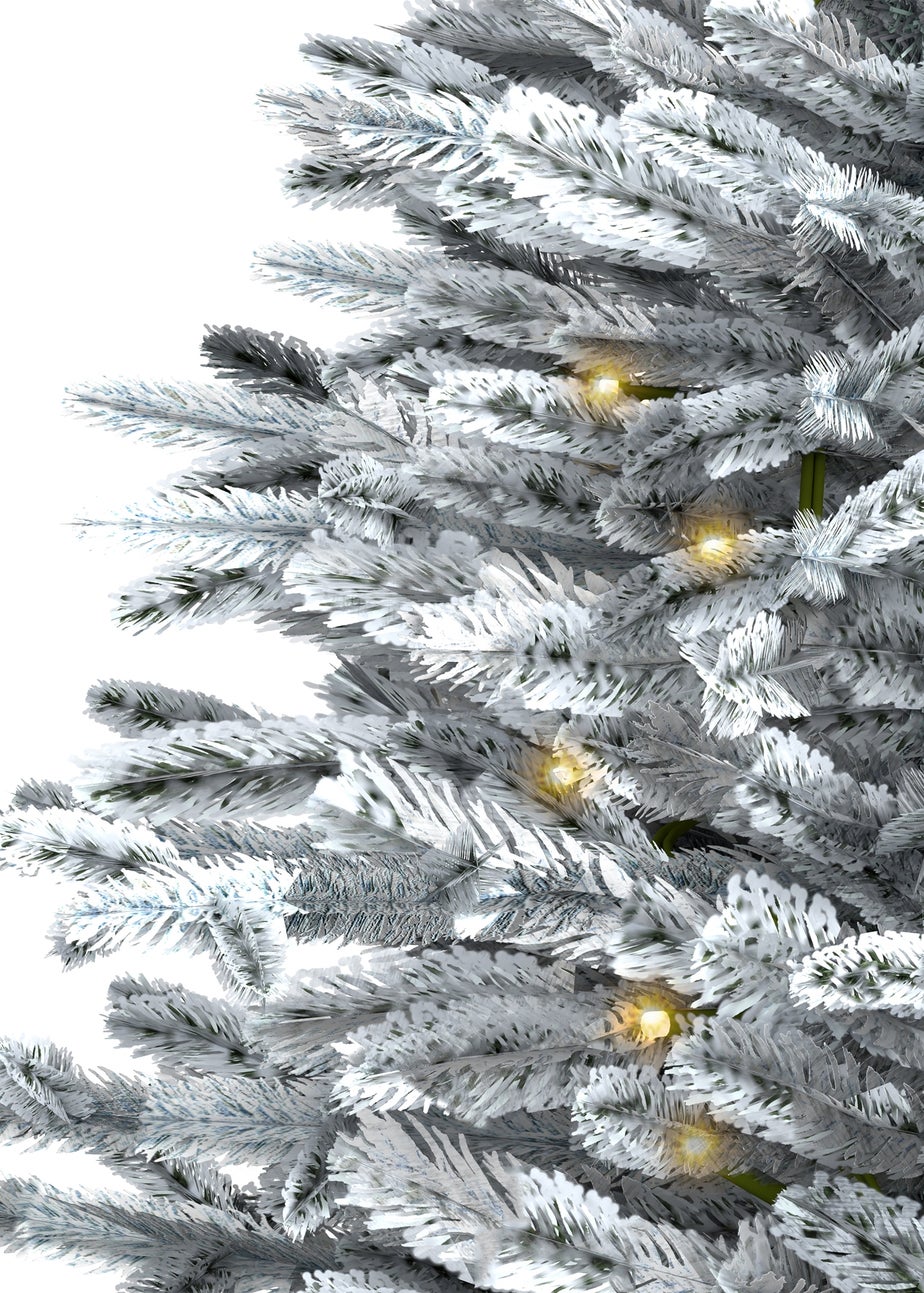 Charles Bentley Green Luxury 3ft Pre-Lit Faux Snowy Christmas Tree