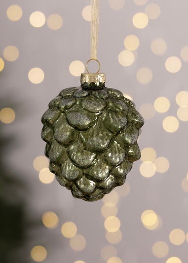 Charles Bentley Green 12 Piece Glass Bauble Collection