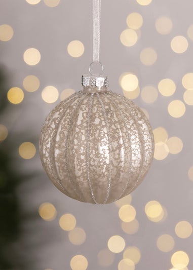 Charles Bentley Champagne Gold 12 Piece Coloured Glass Bauble Collection