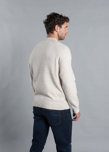 Kensington Eastside Natural Jersey Knit Raglan Crew Neck Jumper