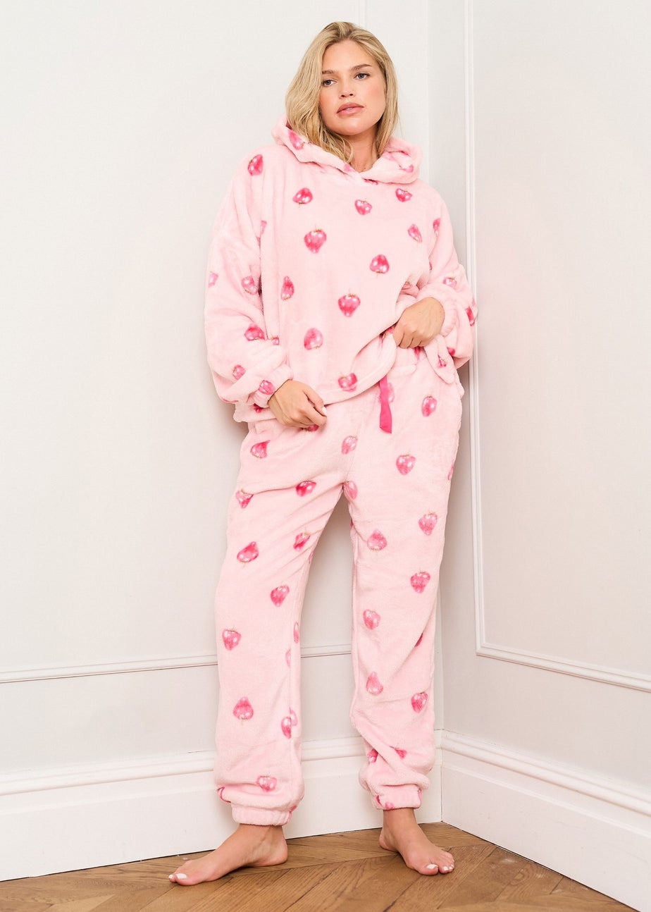 JImJam Pink Strawberry Print Twosie