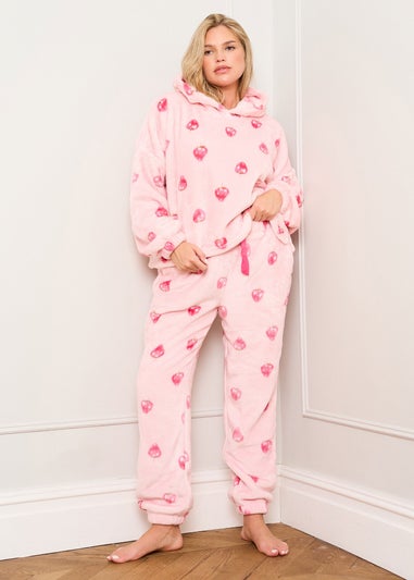 JImJam Pink Strawberry Print Twosie