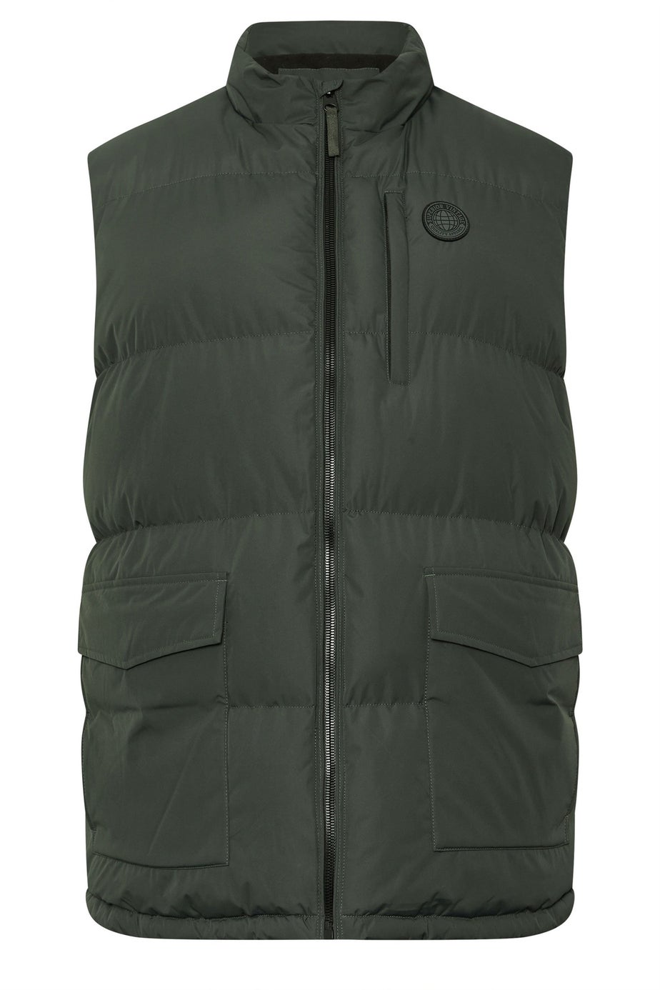 BadRhino Dark Green Zip Through Gilet
