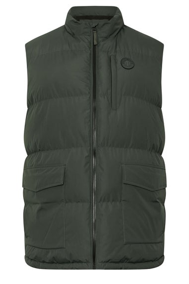 BadRhino Dark Green Zip Through Gilet