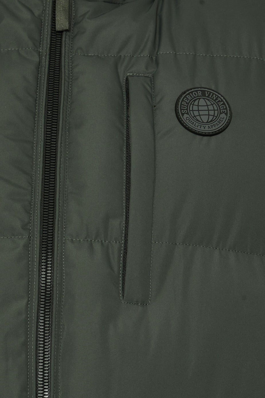 BadRhino Dark Green Zip Through Gilet