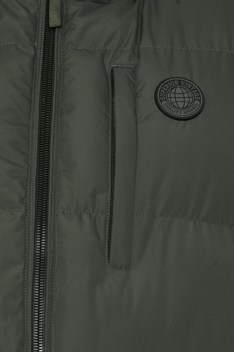 BadRhino Dark Green Zip Through Gilet