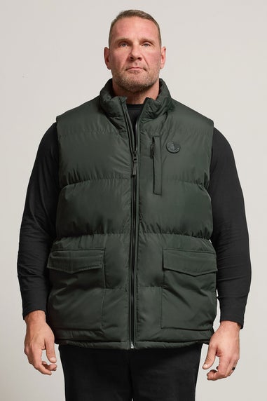 BadRhino Dark Green Zip Through Gilet