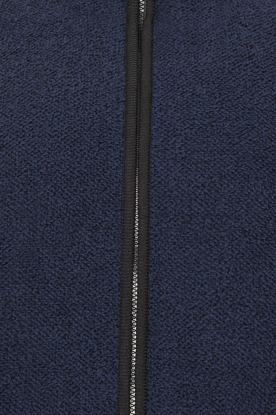 BadRhino Navy Blue Textured Zip Through Fleece